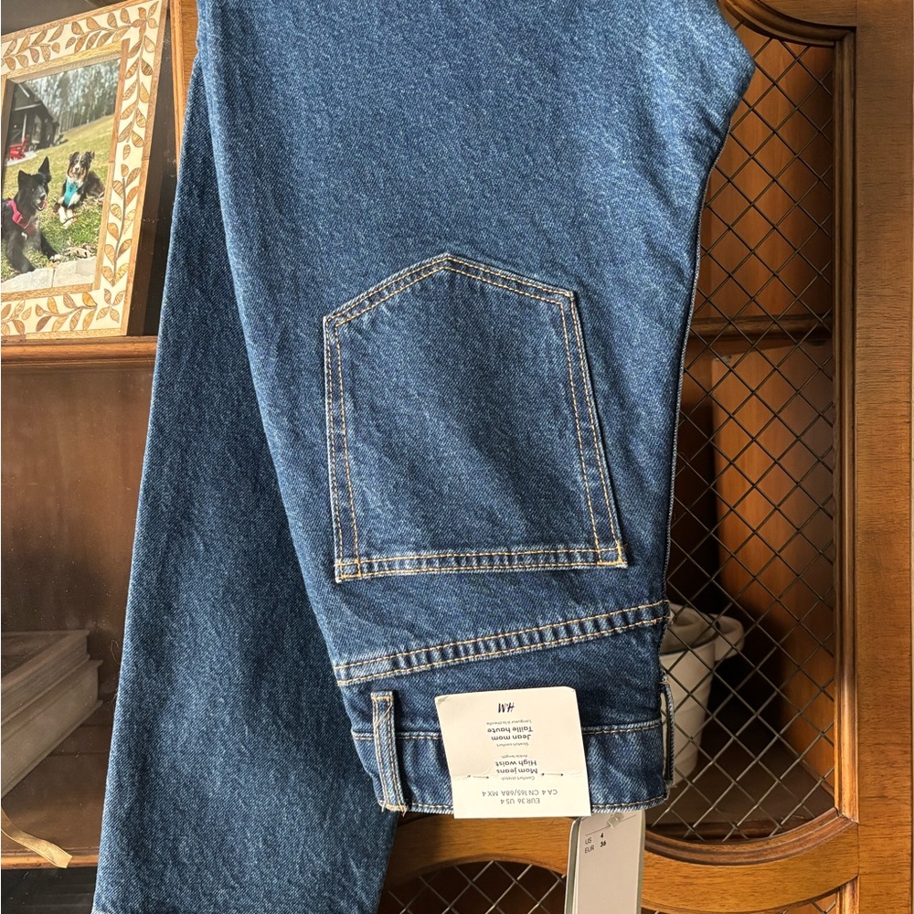 H&M Women’s Deep Blue Relaxed Jeans